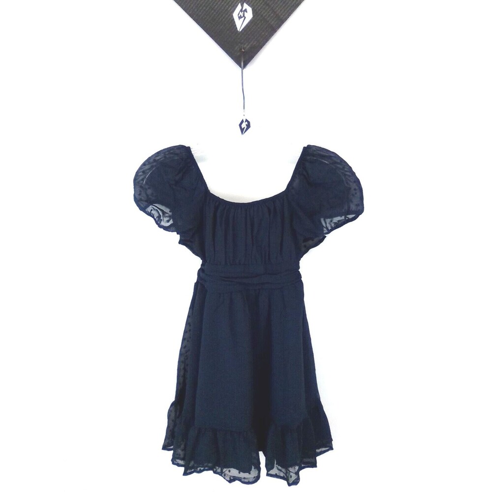 Exlura Girl's Tie Back Short Sleeve Ruffle Hem Size 12